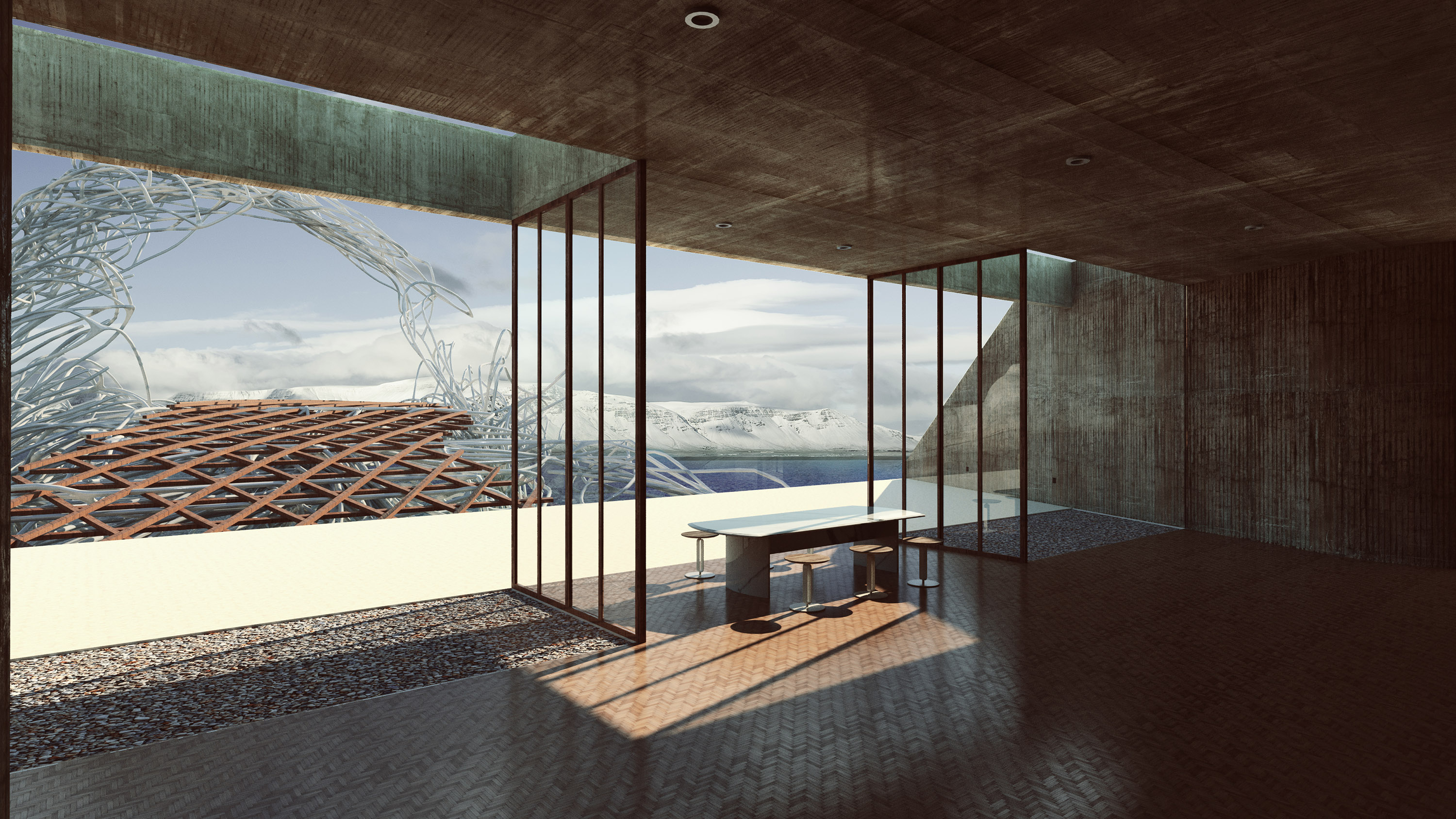 Day Render from Villa