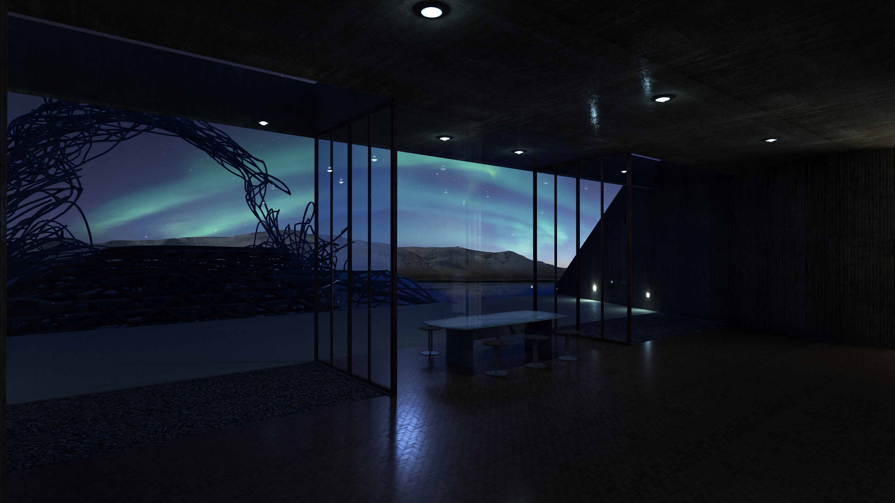 Night Render from Villa